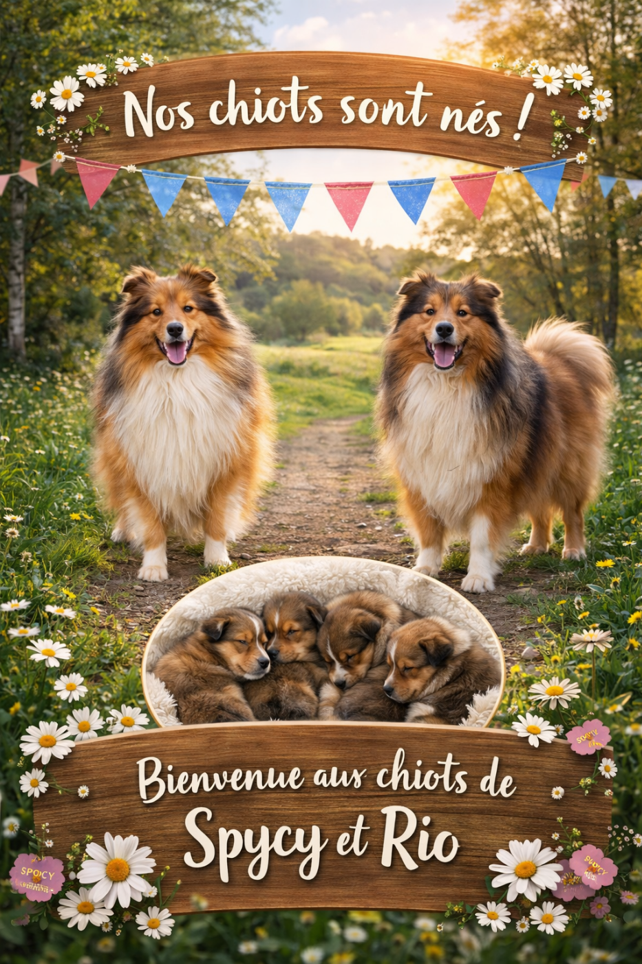 Chiot Shetland Sheepdog Des dames Chanoinesses